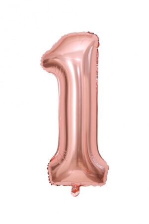 Balon foliowy cyfra 1 rose gold, 40 cali